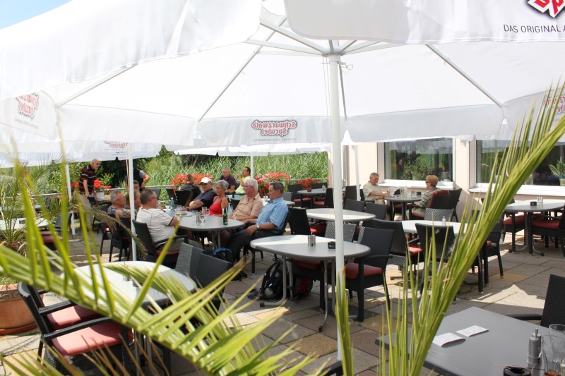 Terrasse an den Saumseen